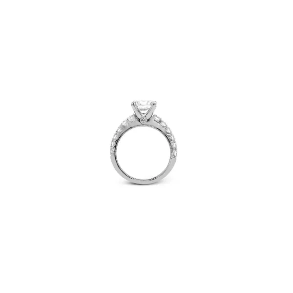 18K White Gold Diamond Engagement Ring Image 2 Tipton's Fine Jewelry Lawton, OK