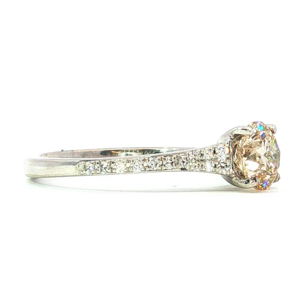 18K White Gold Diamond Engagement Ring Image 2 Tipton's Fine Jewelry Lawton, OK