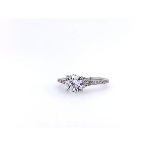 18K White Gold Diamond Engagement Ring Tipton's Fine Jewelry Lawton, OK