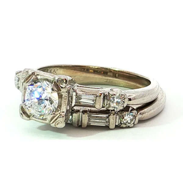14K White Gold Diamond Engagement Ring Image 2 Tipton's Fine Jewelry Lawton, OK