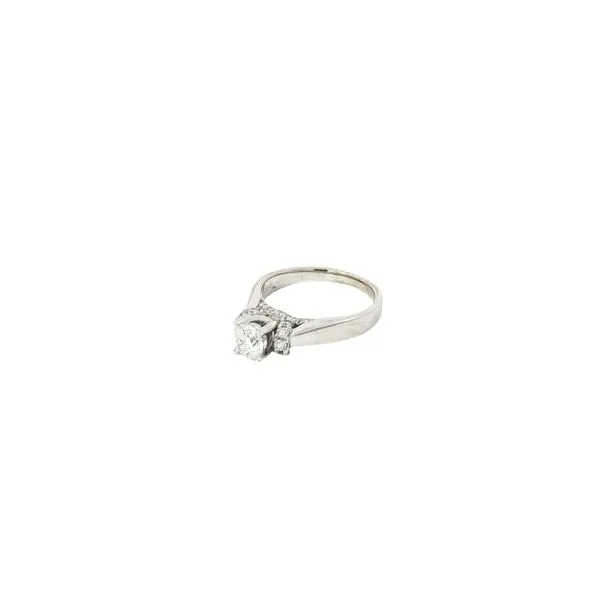 14K White Gold Diamond Engagement Ring Image 2 Tipton's Fine Jewelry Lawton, OK