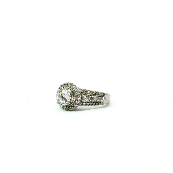 14K White Gold Diamond Engagement Ring Image 2 Tipton's Fine Jewelry Lawton, OK