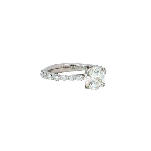 Platinum Diamond Engagement Ring Image 2 Tipton's Fine Jewelry Lawton, OK
