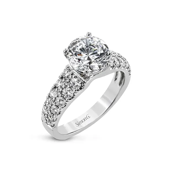 18K White Gold Diamond Engagement Ring Tipton's Fine Jewelry Lawton, OK