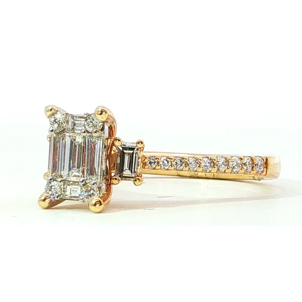 14K Yellow Gold Diamond Engagement Ring Image 2 Tipton's Fine Jewelry Lawton, OK