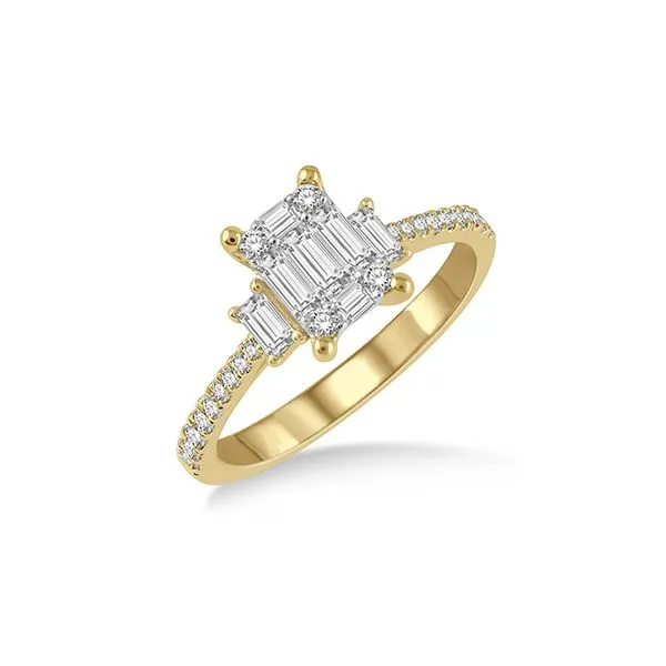 14K Yellow Gold Diamond Engagement Ring Tipton's Fine Jewelry Lawton, OK