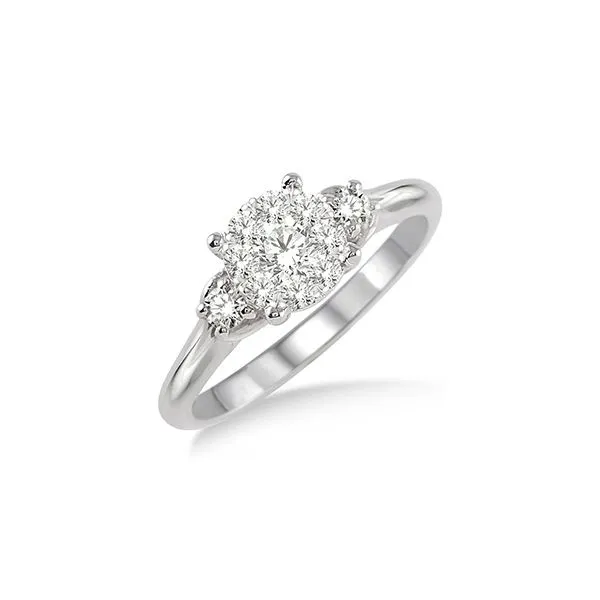 14K White Gold Diamond Lovebright Engagement Ring Tipton's Fine Jewelry Lawton, OK