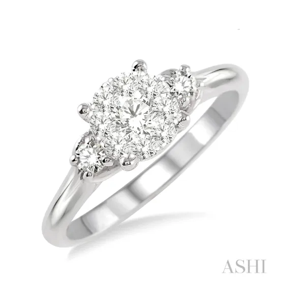14K White Gold Diamond Lovebright Engagement Ring Tipton's Fine Jewelry Lawton, OK