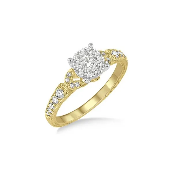 14K Yellow Gold Diamond Engagement Ring Tipton's Fine Jewelry Lawton, OK