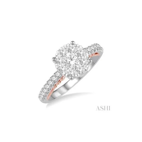 14K Two-Tone Diamond Engagement Ring Tipton's Fine Jewelry Lawton, OK