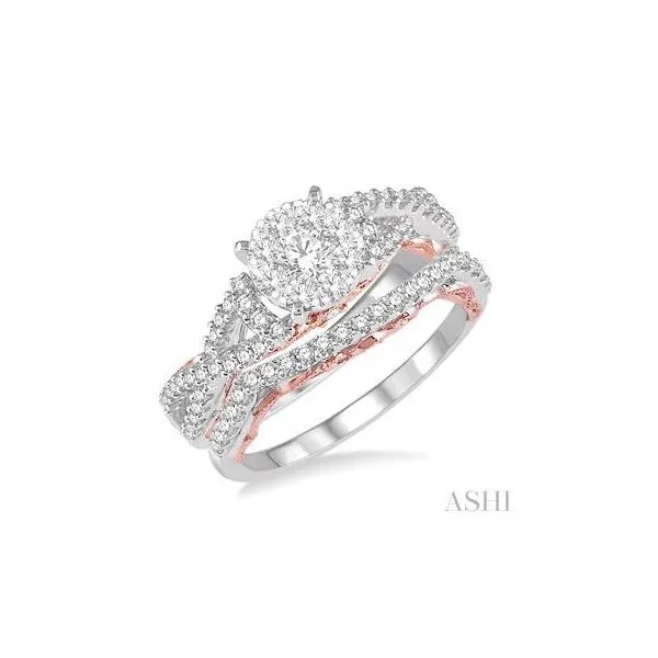 14Kt Two-Tone Diamond Wedding Set Tipton's Fine Jewelry Lawton, OK