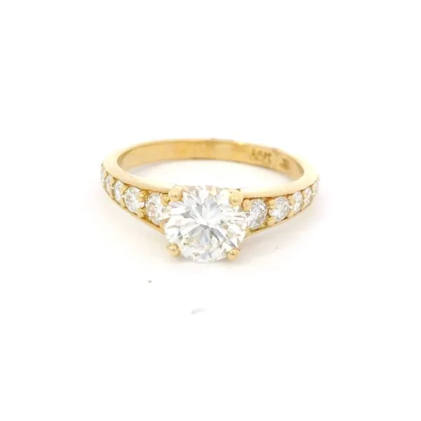 14K Yellow Gold Diamond Engagement Ring Tipton's Fine Jewelry Lawton, OK