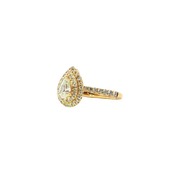 14K Yellow Gold Diamond Engagement Ring Image 2 Tipton's Fine Jewelry Lawton, OK