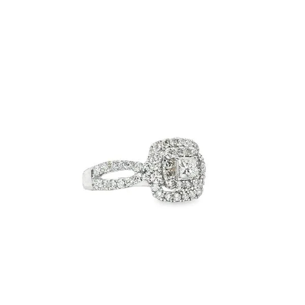 10K White Gold Diamond Engagement Ring Image 2 Tipton's Fine Jewelry Lawton, OK