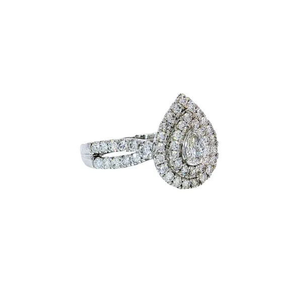 10K White Gold Diamond Engagement Ring Image 2 Tipton's Fine Jewelry Lawton, OK