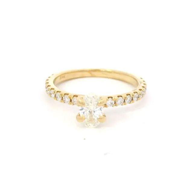 14K Yellow Gold Diamond Engagement Ring Tipton's Fine Jewelry Lawton, OK