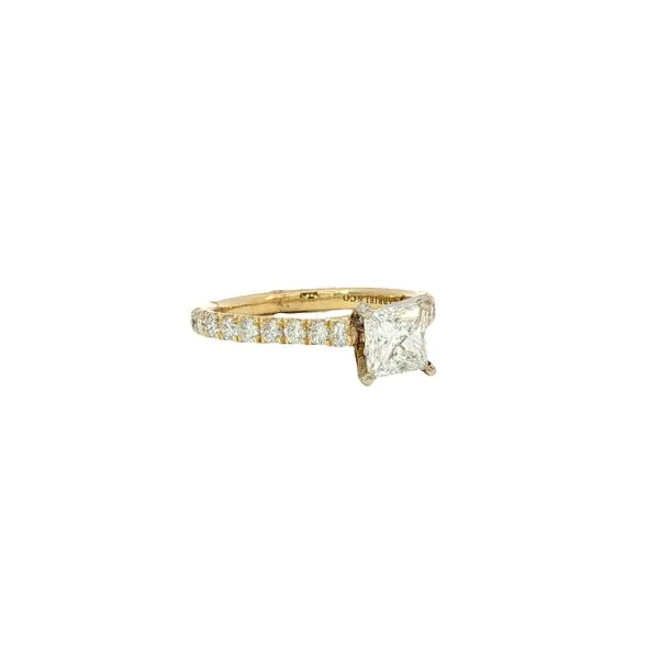 14K Yellow Gold Diamond Engagement Ring Image 2 Tipton's Fine Jewelry Lawton, OK