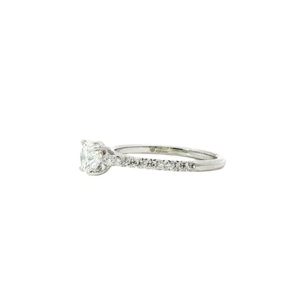 18K White Gold Diamond Engagement Ring Image 2 Tipton's Fine Jewelry Lawton, OK