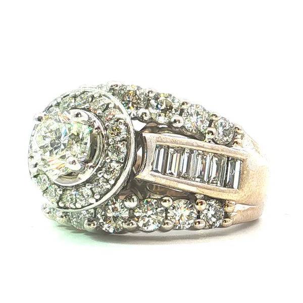Diamond Wedding Set in 14K White Gold Image 2 Tipton's Fine Jewelry Lawton, OK
