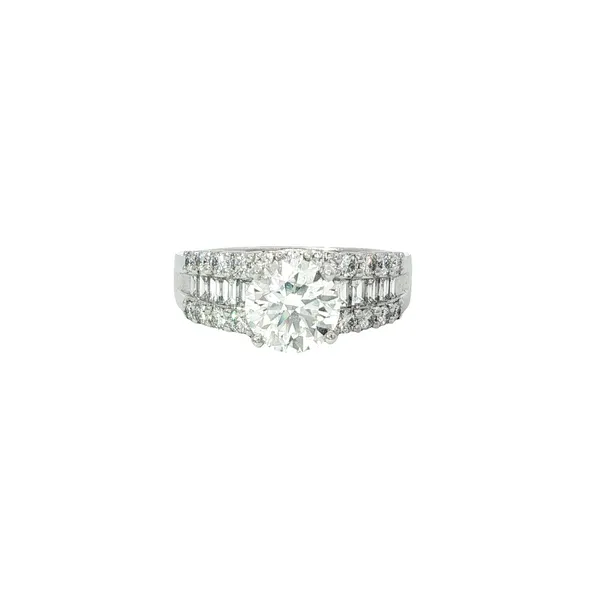 18K White Gold Diamond Engagement Ring Tipton's Fine Jewelry Lawton, OK