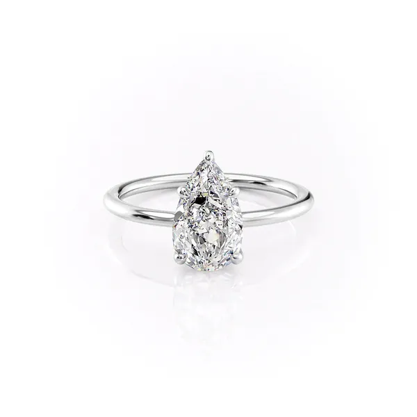 14K White Gold Lab Grown Diamond Engagement Ring Tipton's Fine Jewelry Lawton, OK