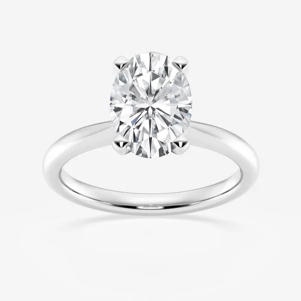14K White Gold Lab Grown Diamond Engagement Ring Tipton's Fine Jewelry Lawton, OK