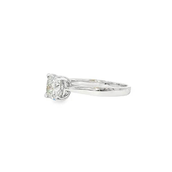 14K White Gold Lab Grown Diamond Engagement Ring Image 2 Tipton's Fine Jewelry Lawton, OK