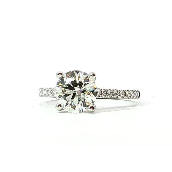 14Kt White Gold Lab Grown Diamond Engagement Ring Tipton's Fine Jewelry Lawton, OK