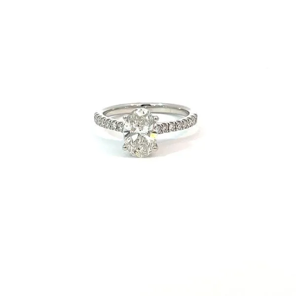 14Kt White Gold Lab Grown Diamond Engagement Ring Tipton's Fine Jewelry Lawton, OK