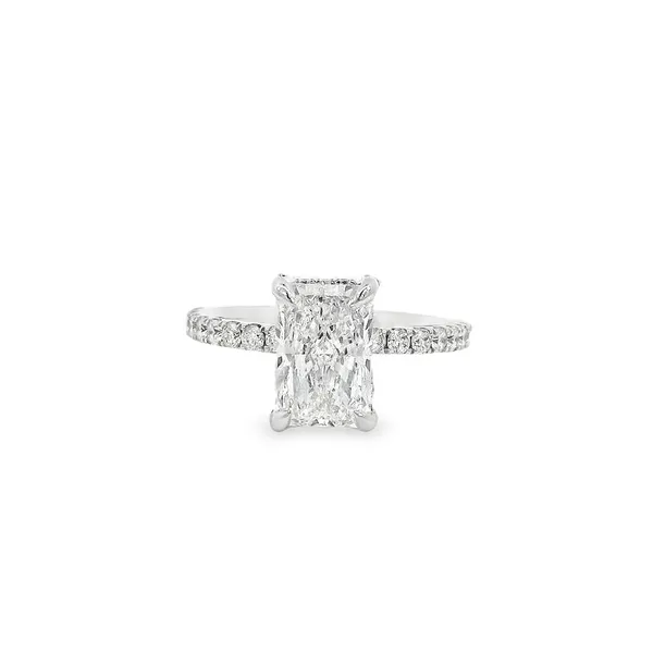 14K White Gold Lab Grown Diamond Engagement Ring Tipton's Fine Jewelry Lawton, OK
