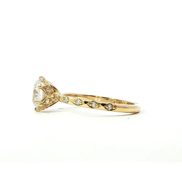 14Kt Yellow Gold Lab Grown Diamond Engagement Ring Image 2 Tipton's Fine Jewelry Lawton, OK