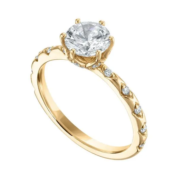 14Kt Yellow Gold Lab Grown Diamond Engagement Ring Tipton's Fine Jewelry Lawton, OK