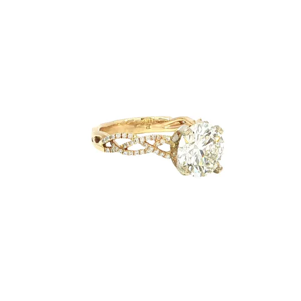 14Kt Yellow Gold Lab Grown Diamond Engagement Ring Image 2 Tipton's Fine Jewelry Lawton, OK