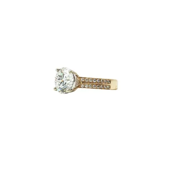 14Kt Yellow Lab Grown Diamond Engagement Ring Image 2 Tipton's Fine Jewelry Lawton, OK