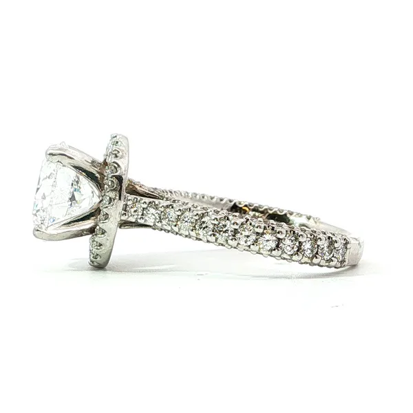 14 Karat White Gold Lab Grown Diamond Engagement Ring Image 2 Tipton's Fine Jewelry Lawton, OK