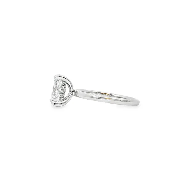 14K White Gold Lab Grown Diamond Engagement Ring Image 2 Tipton's Fine Jewelry Lawton, OK