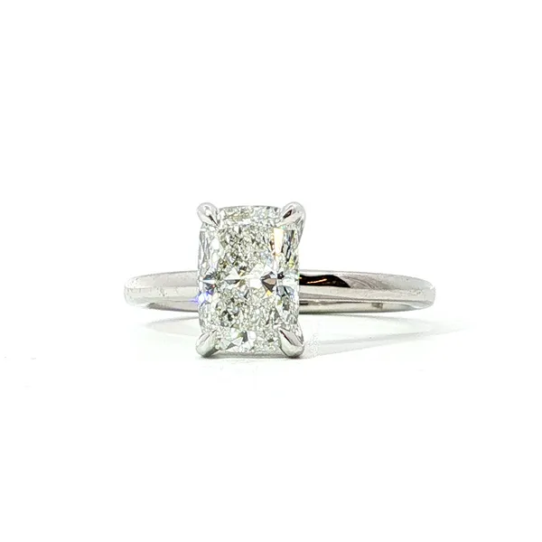 14K White Gold Lab Grown Diamond Engagement Ring Tipton's Fine Jewelry Lawton, OK