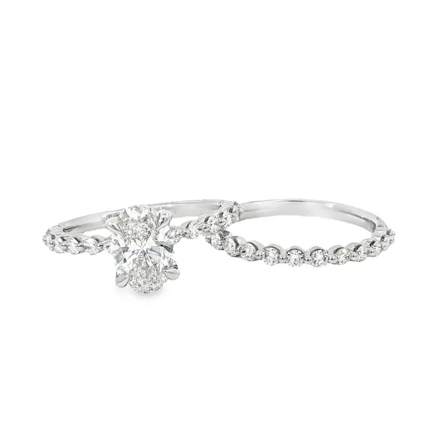 14K White Gold Lab Grown Diamond Engagement Ring Tipton's Fine Jewelry Lawton, OK