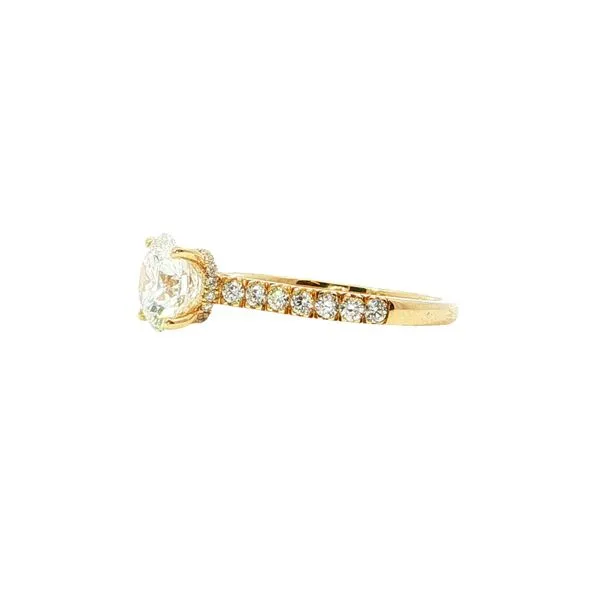 14K Yellow Gold Lab Grown Diamond Engagement Ring Image 2 Tipton's Fine Jewelry Lawton, OK