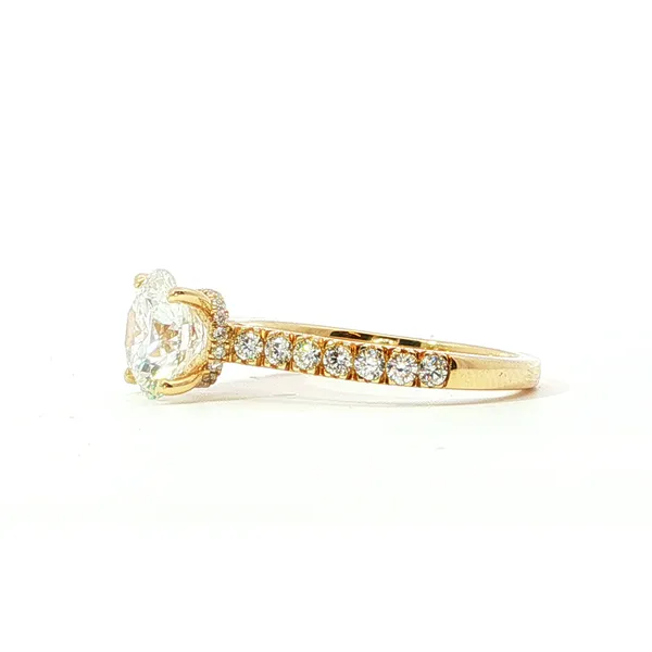 14K Yellow Gold Lab Grown Diamond Engagement Ring Image 2 Tipton's Fine Jewelry Lawton, OK