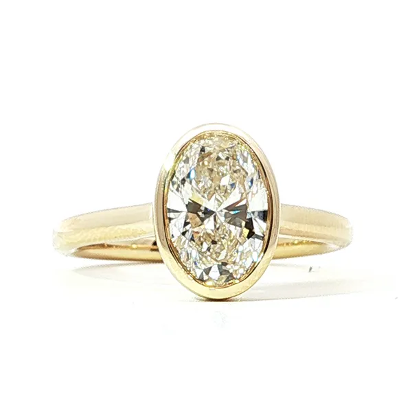 14 Karat Yellow Gold Lab Grown Diamond Engagement Ring Tipton's Fine Jewelry Lawton, OK