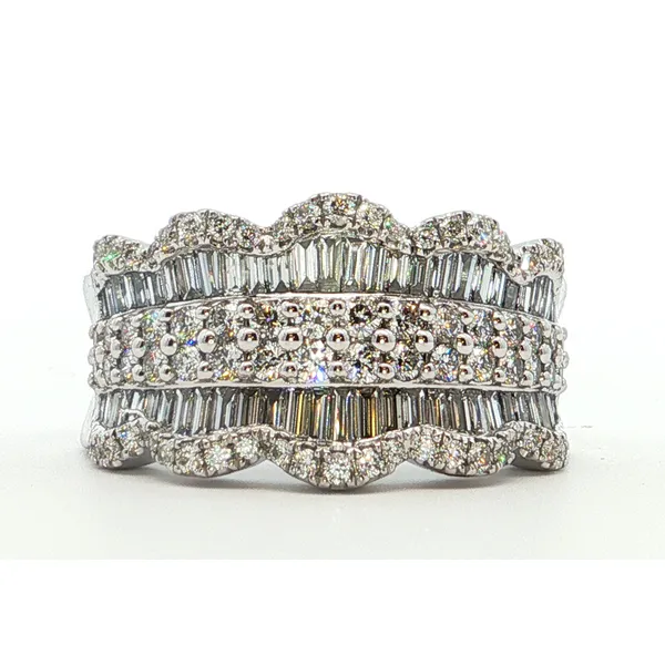 18K White Gold Ladies Diamond Wedding Band Tipton's Fine Jewelry Lawton, OK