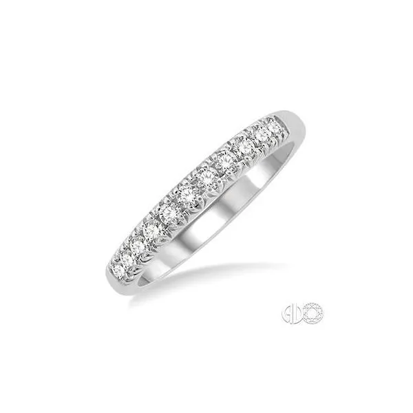 14K White Gold Ladies Diamond Wedding Band Tipton's Fine Jewelry Lawton, OK