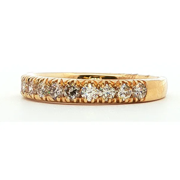 14K Yellow Gold Ladies Diamond Wedding Band Image 2 Tipton's Fine Jewelry Lawton, OK