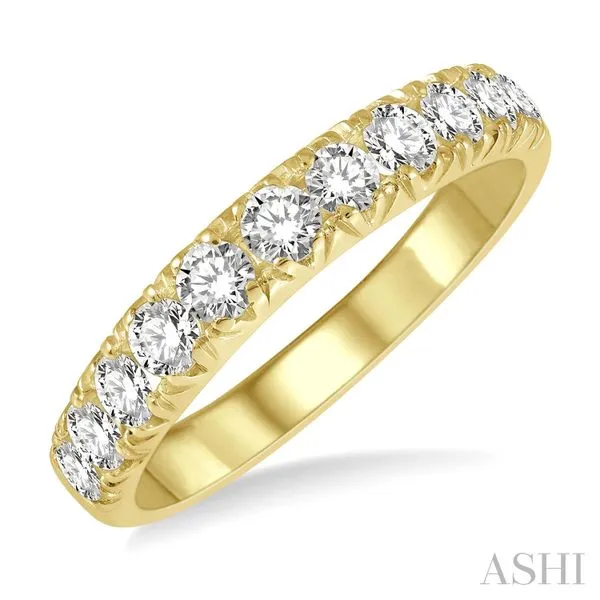 14K Yellow Gold Ladies Diamond Wedding Band Tipton's Fine Jewelry Lawton, OK