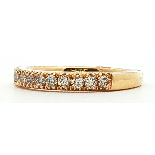 14K Yellow Gold Ladies Diamond Wedding Band Image 2 Tipton's Fine Jewelry Lawton, OK
