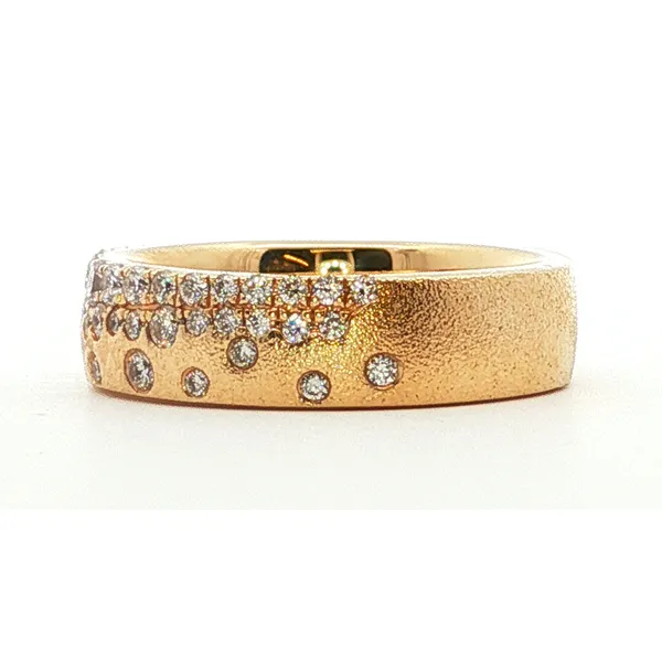 14Kt Yellow Diamond Wedding Band Image 2 Tipton's Fine Jewelry Lawton, OK