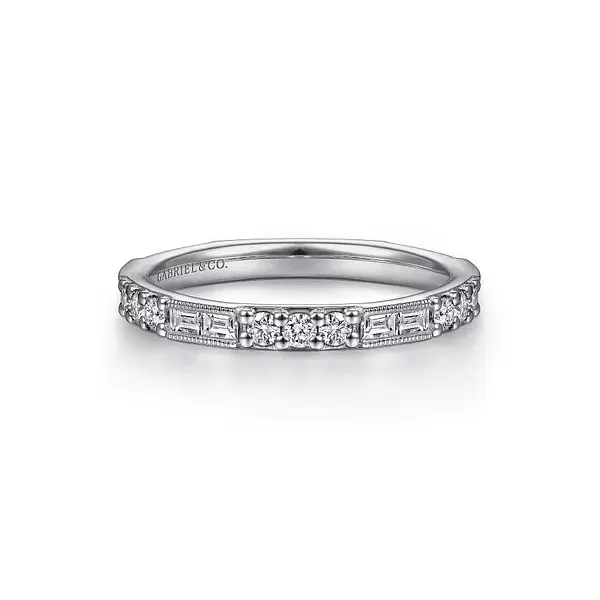14K White Gold Ladies Diamond Wedding Band Tipton's Fine Jewelry Lawton, OK
