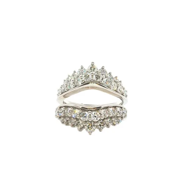14K White Gold Ladies Diamond Wedding Band Image 2 Tipton's Fine Jewelry Lawton, OK