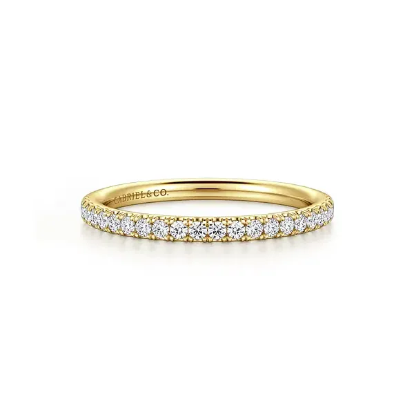 14K Yellow Gold Ladies Diamond Wedding Band Tipton's Fine Jewelry Lawton, OK